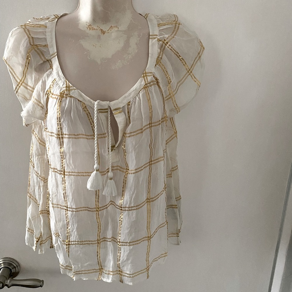 Abercrombie and fitch sheer blouse